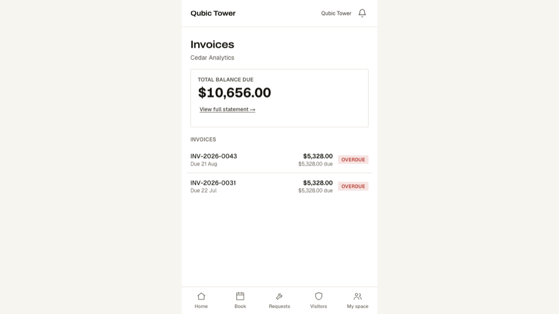 Your invoices